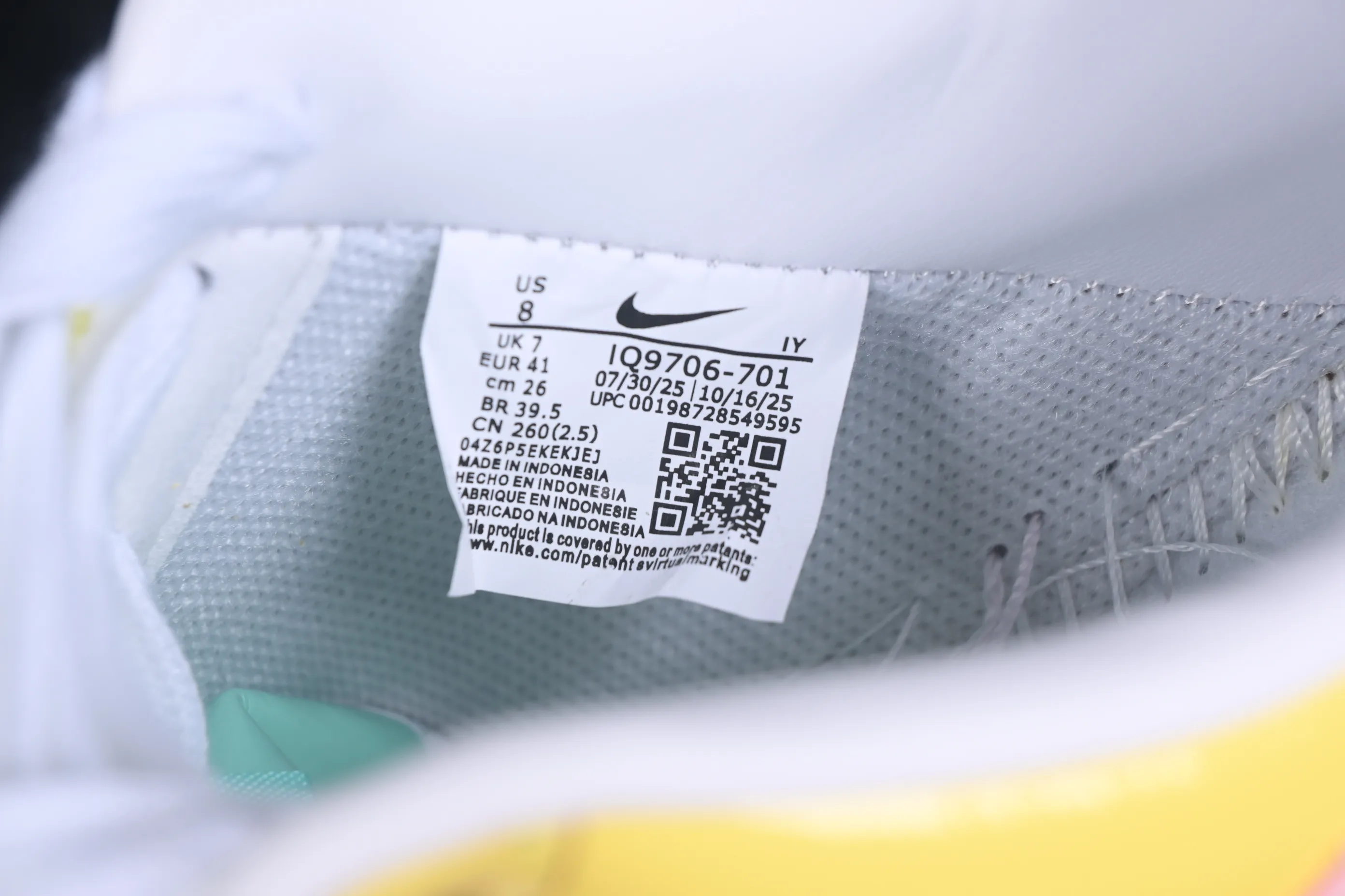 All categories Nk Air Force 1 Air Force series Nk Air Force 1 Low Air Force low-top Nike Air Force 1'07 Low patent leather color matching Air Force 1 low-top casual sneakers IQ9706-701